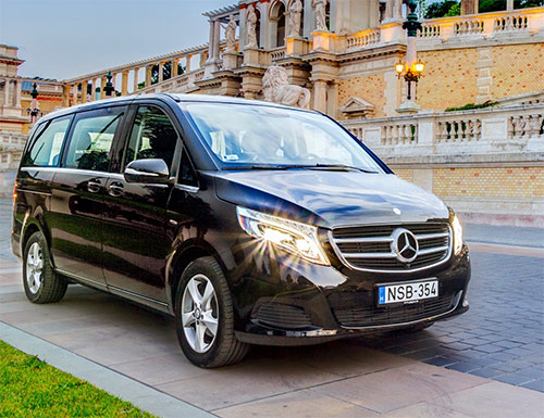 Hungary. Mercedes Benz V class. VIP Transfers and rental of luxury cars with a driver, premium limousine service. Organising top quality high-budget tours and travel