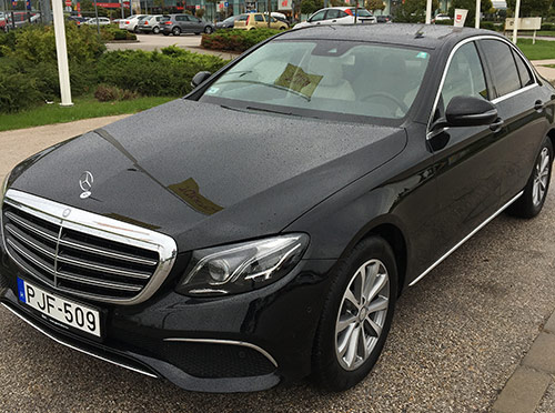 Mercedes Benz E class. VIP Transfers and rental of luxury cars with a driver, premium limousine service. Organising top quality high-budget tours