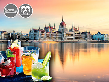 Теплоходная прогулка по Дунаюв Будапеште с коктейлем.