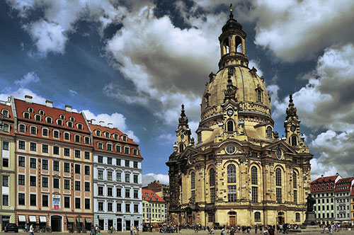 Фрауэнкирхе - самая известная церковь в Дрездене. Достопримечательности Дрездена. 