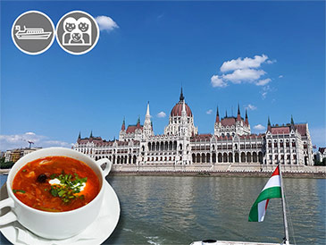 теплоходная прогулка по Дунаю и традиционный венгерский обед с гуляшом