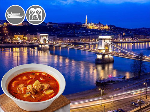 Cruises on the Danube. Goulash Cruise. tasting the most famous Hungarian dish, the Goulash Soup.