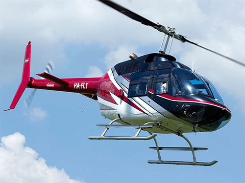 Вертололет Bell 206 Авиатакси из Будапешта. Полеты на вертолете из Будапешта в Вену, Братиславу, на Балатон. VIP туризм.