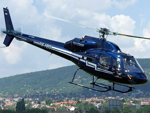 Вертололет AS 355 Авиатакси из Будапешта. Полеты на вертолете из Будапешта в Вену, Братиславу, на Балатон. VIP туризм.